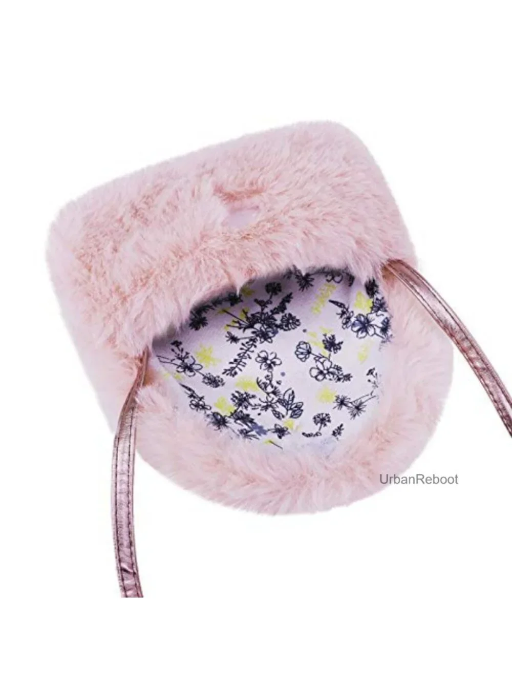 Faux Fur Bowknot Mini Crossbody Purse Girls Small Handbag Wallet